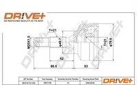 Dr!ve+ DP2110.10.1145 Gelenksatz FüR Antriebswelle