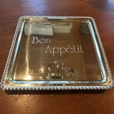 Mariposa Metal Tray “Bon Appetit”