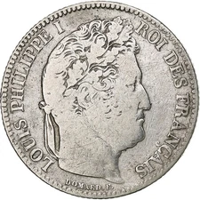 [#1210126] France, Franc, Louis-Philippe, 1833, Marseille, Silver, F, Gadoury:45