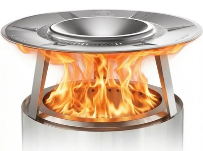 Fire Pit Heat Deflector for Solo Stove Bonfire 19.5'', 304 Stainless Steel