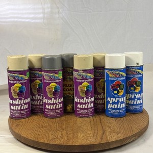 Lot Of 8 Vintage Color Creations Spray Paint