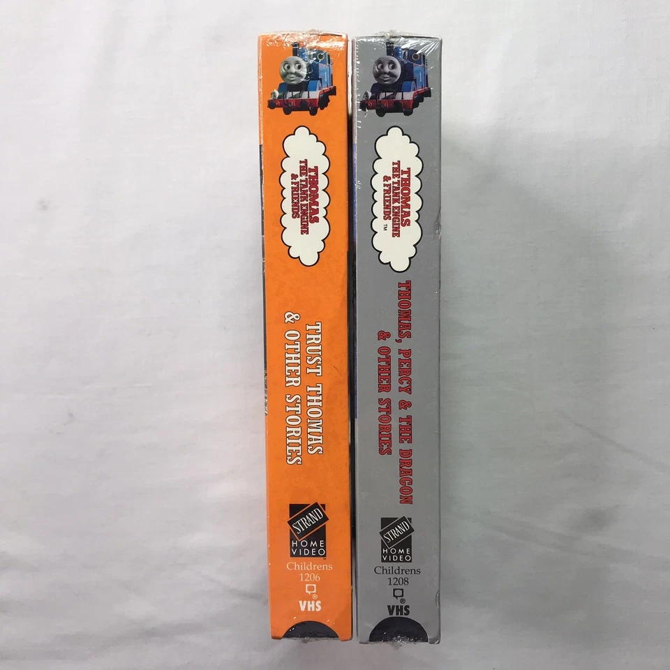 RARE Thomas The Tank Engine 2 VHS Tape Lot Trust Thomas George Carlin HTF SEALED - Image 2 of 4