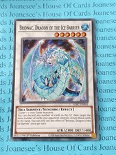 SDFC-DE043 Brionac, Drache der Eisbarriere Super Rare Yu-Gi-Oh Karte 1. Neu