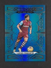 2023-24 Panini Obsidian LUCAS PAQUETA 13/15 Electric Etch Neon Blue Flood #124