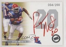 2005 Press Pass Auto Silver Red Ink 4/200 Ryan Moats Rookie Auto RC 1u6