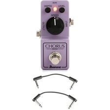Ibanez Chorus Mini Pedal with EBS Patch Cable...