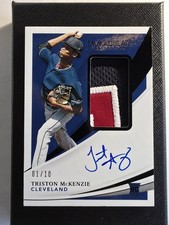 2021 Panini Immaculate Collection - RC Patch Autographs Triston McKenzie /10