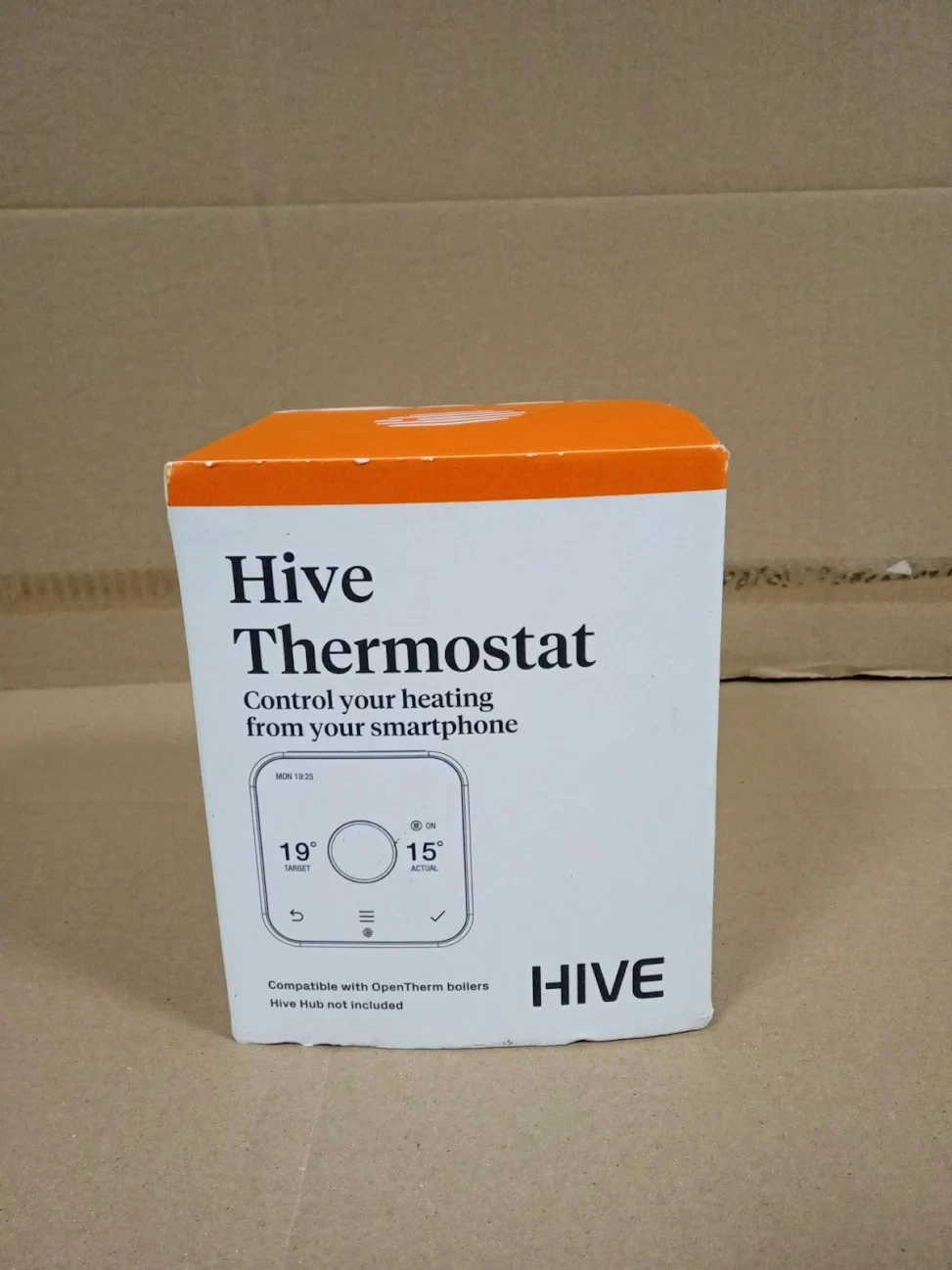 Hive Thermostat Heating Control OpenTherm Combi Boiler White Smart WiFi White