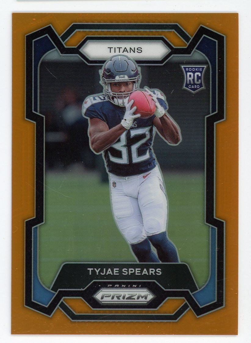 2023 Panini Prizm Tyjae Spears Rookie RC Orange Prizm #396 #/249 Titans