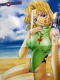 Langrisser Millennium : 1999 Dreamcast Bosh side Large Poster (Fold:M 28&times;40in