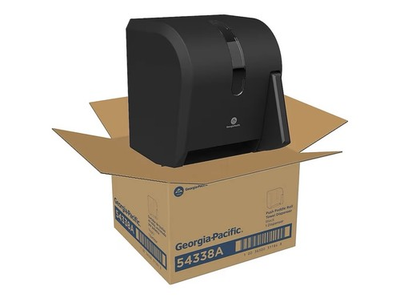 #ad Georgia Pacific Push Paddle Roll Paper Towel Dispenser by GP PRO 54338A Black $30.00