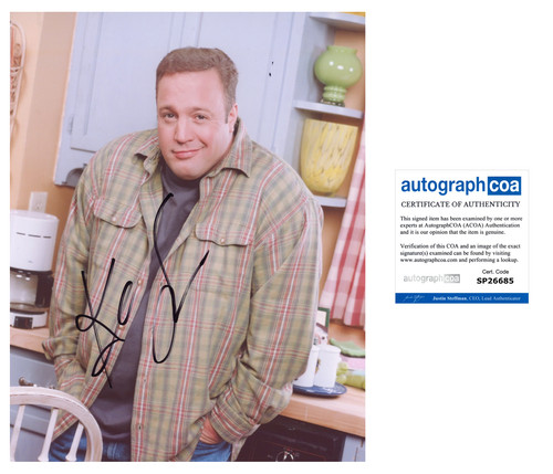 KEVIN JAMES SIGNED AUTOGRAPH KING OF QUEENS 8x10 PHOTO w/PROOF & ACOA COA