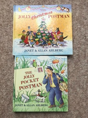 The Jolly Pocket Postman + Chrismas  Janet & Allan Ahlberg Book - Used