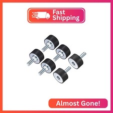 uxcell 6pcs M8x23mm Rubber Isolator Mounts with Studs 30x15mm