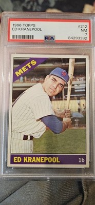1966 Topps - Ed Kranepool #212 NM PSA 7