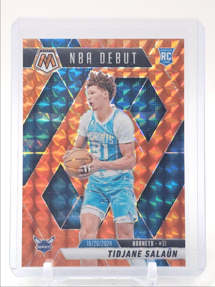 TIDJANE SALAUN 2024-25 MOSAIC NBA DEBUT ROOKIE ORANGE MOSAIC RC /249 Q3714
