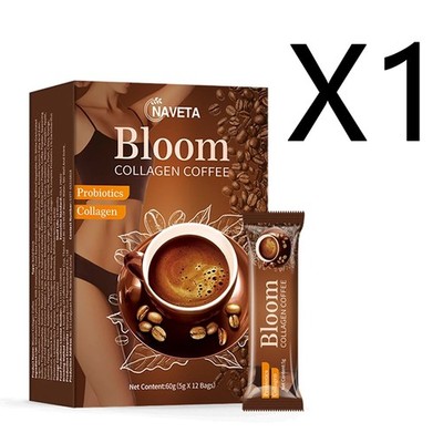 Bloom Collagen Coffee Instant Coffee, for Men and Women - 60g 