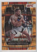 2022 Panini Select UFC Concourse Orange Flash Prizm Robert Whittaker #27 0zz3
