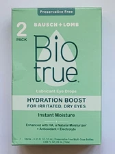 Bio true Hydration Boost Eye Drops For Irritation (10 Ml),  2 Pack EXP 08/01/27