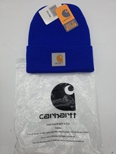 Image of Carhartt Dark Blue Knit Cuffed Beanie NWT In Bag
