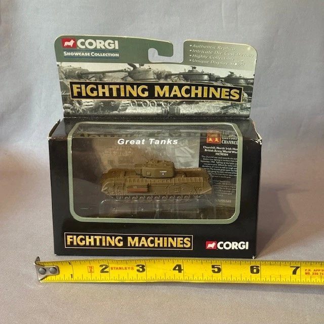 De colección Corgi Modelo Diecast Tanque Máquinas de Lucha 2004 Caja Gran Escaparate Primera Guerra Mundial Foto 2 de 4