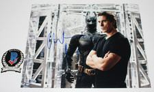 CHRISTIAN BALE SIGNED THE DARK KNIGHT RISES 11x14 MOVIE PHOTO BECKETT COA BATMAN