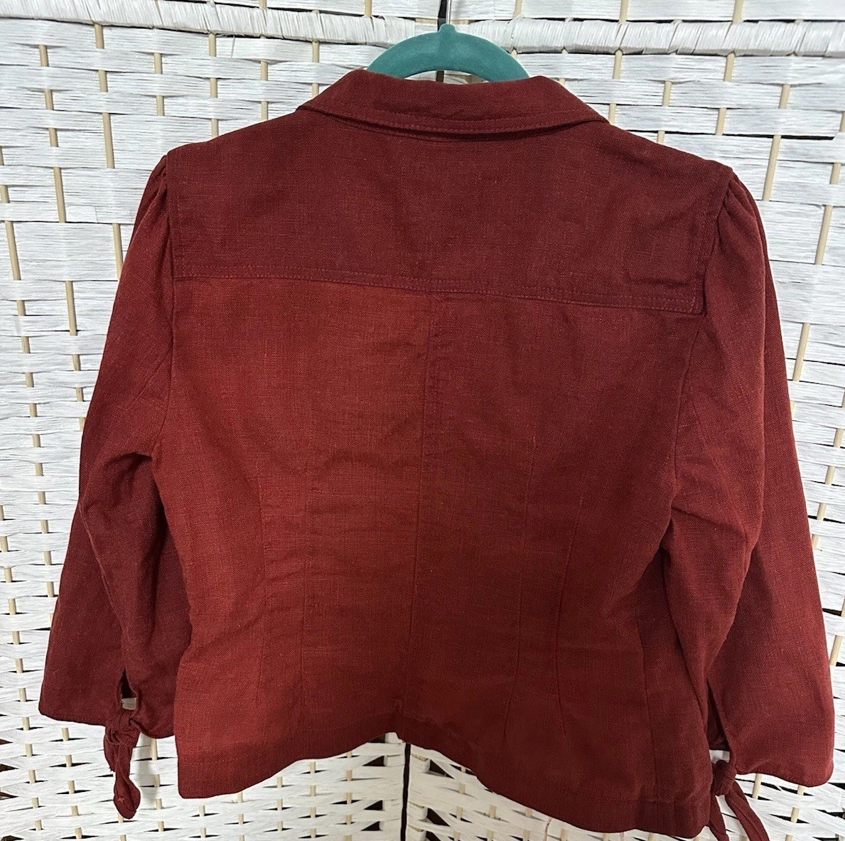 ZARA Basic, Women’s Rust Jacket Blazer Collared L… - image 3