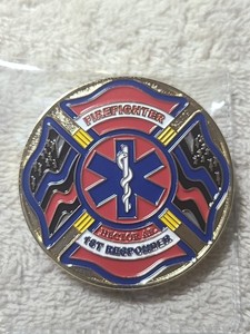 FIRE & RESCUE J. HOWARD RUTTER Jr. GARDEN SPOT 70 YEARS OF SEVICE Challenge Coin