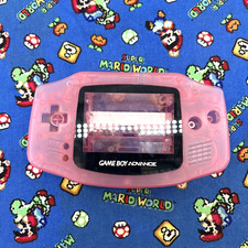 Nintendo Game Boy Advance Clear Pink Shell AGB-001 OEM SHELL ONLY Replacement