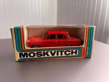 1980 Russian Soviet USSR Car 1:43 Moskvitch 408 Model A1 Red with Black inside.