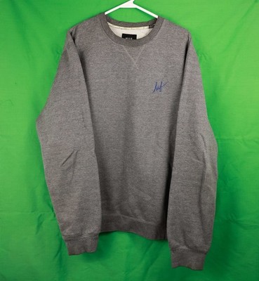 Huf Worldwide Crewneck Sweatshirt Heather Gray XL 2010s Embroidered Logo