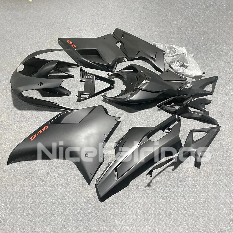 Kit de carenados de carrocería negra mate para Ducati 1098/848/1198 2007-2012 Foto 4 de 4