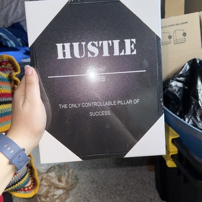 Canvas hustle office sign definition