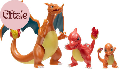 Pokémon Select Evolution 3 Pack - Features 2-Inch Charmander, 3-Inch Charmeleon
