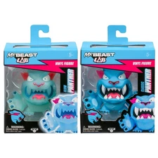 Mr Beast Lab Panther Vinyl Figure Set Of 2 Classic, Glow New In Box