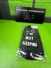 I'm not sleeping I'm just resting my eyes novelty socks new opened box