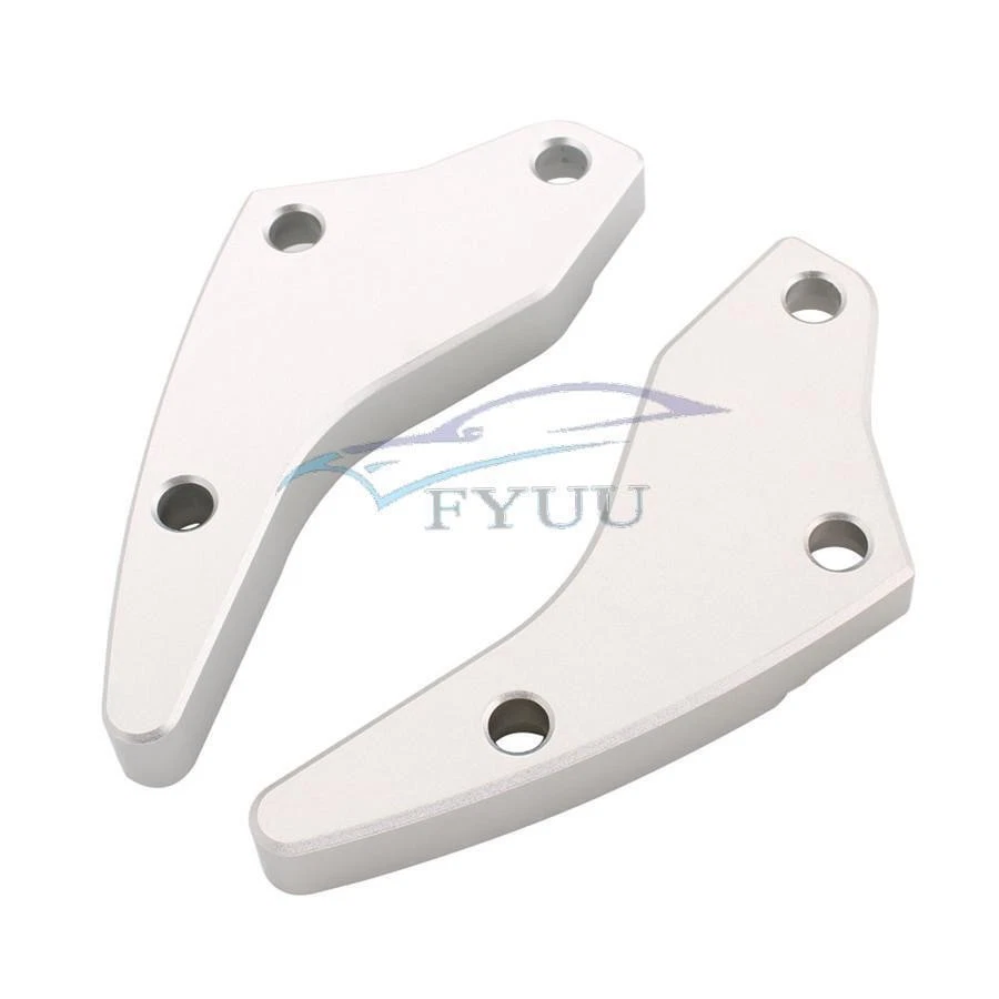 Elevador de manillar plateado CNC aleación de aluminio 2X para BMW K1600GT K1600GTL 2012-2019 Foto 3 de 4