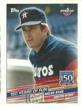 2019 Topps Opening Day 150 Years of Fun #YOF17 Nolan Ryan (ref 60613)