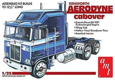AMT Kenworth Aerodyne Cabover Tractor Cab - Plastic Model Truck Kit - 1/25