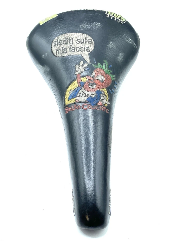 Sillín Salsa Dibujos Animados Pimienta Bordado/Selle San Marco Squadra Vintage MTB Foto 3 de 4