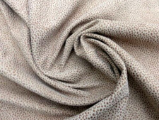 lambskin leather hide Pebbled Print Bronze on Cream w/Velvety Nubuck finish