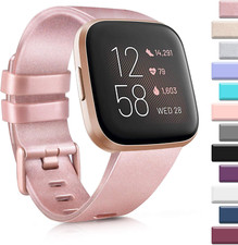 Replacement Band for Fitbit Versa ROSE GOLD Silicone Sport Fitness Wrist Strap