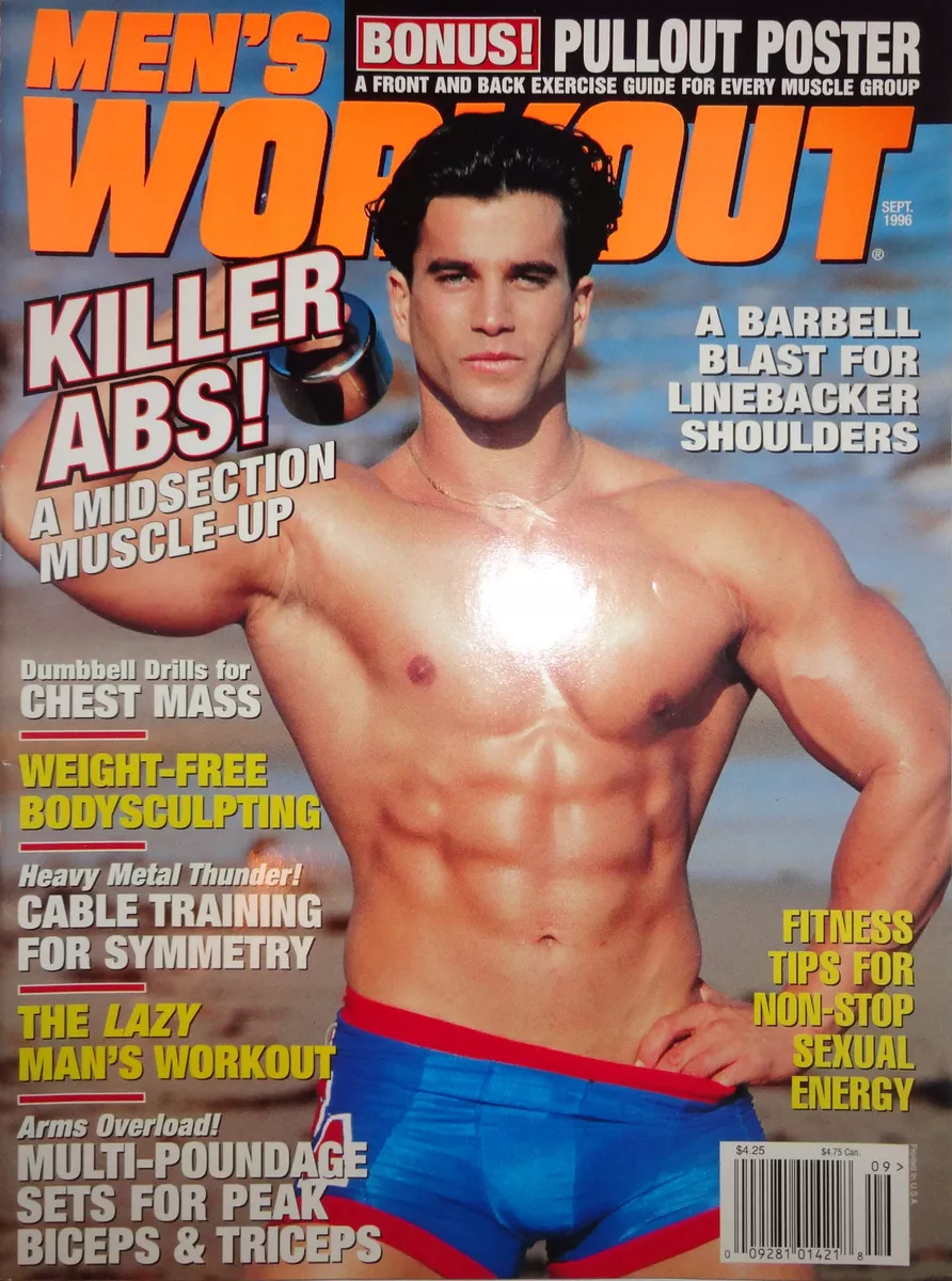 MEN S WORKOUT MAGAZINE SEPTEMBER 1996 RARE SAGI KALEV ON COVER BODY BEAST