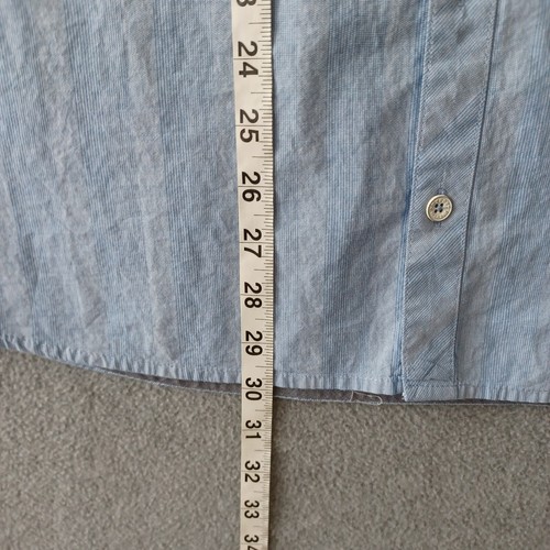 Outpost Shirt Mens XL Blue Short Sleeve Button Down Workwear Casual Shirt - Foto 3 di 12