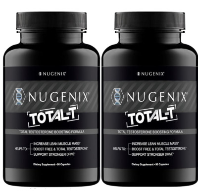 Nugenix Total-T, Free and Total Testosterone Booster 2 PACKS, 180 Cps, SEALED