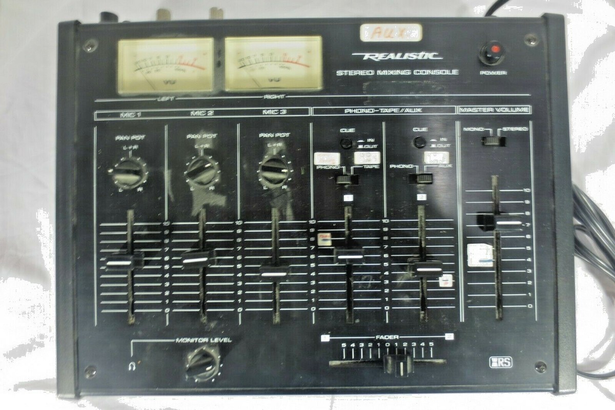 【USA】REALISTIC STEREO MIXER model 32 動作品 Realistic stereo mixing console 32-1200 - YouTube