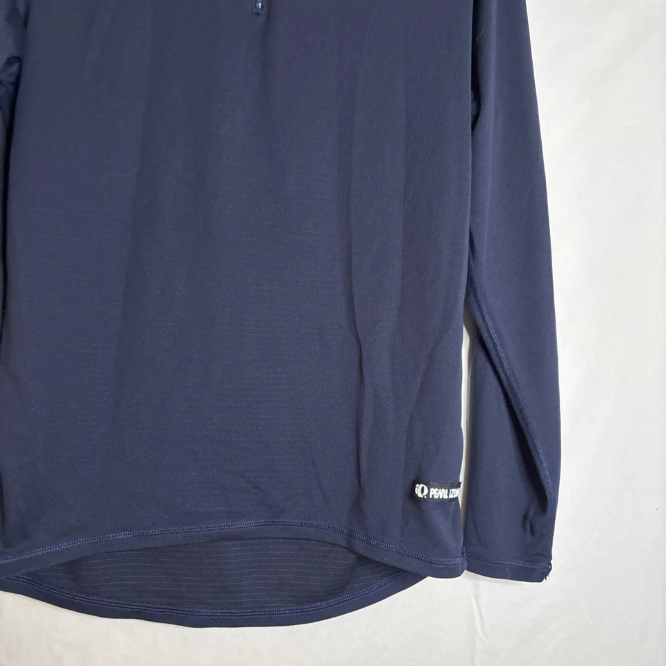 Pullover Pearl Izumi Vintage Azul Marino X-Static 1/4 Cremallera Manga Larga Para Hombre Grande Foto 4 de 4