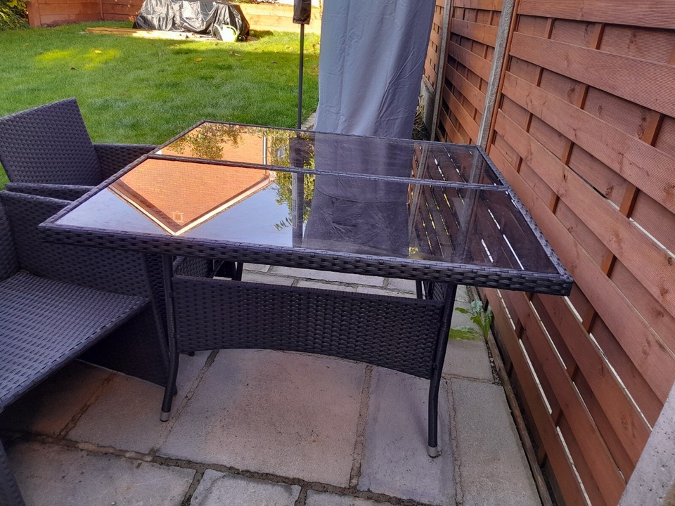 outdoor rattan garden furniture set used eBay
