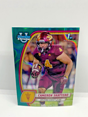 2024 Bowman Chrome University Football - Pick A Card - Teal Lava Refractors