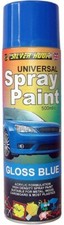 6 x Gloss Blue Universal High Density Acrylic 500ml Aerosol Spray Paint Durable